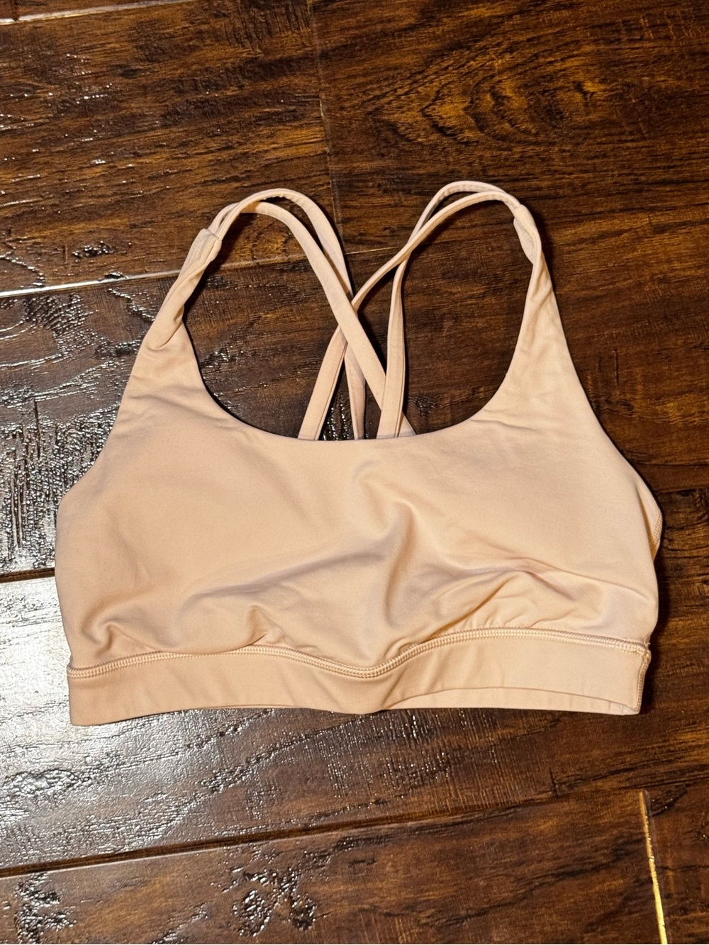 Lululemon Energy Bra *Medium Support, B–D Cups Pale Linen Size 6